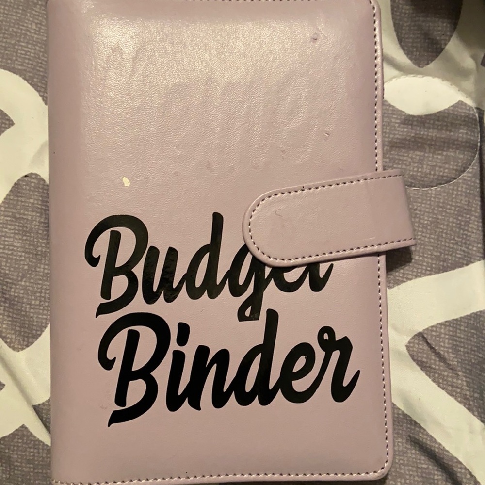 Purple budget binder